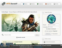 Tablet Screenshot of mtgbarato.com